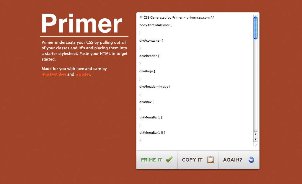 Primer CSS